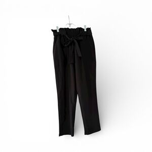 Grace Karin Elegant Black Women's Trousers with Bow